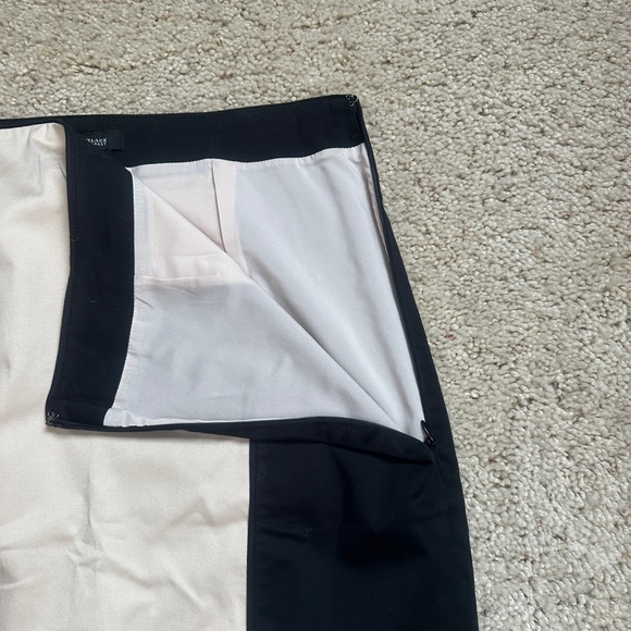 WHBM Color Block Black/White/Beige Pencil Skirt size 8 (139) - Picture 5 of 8